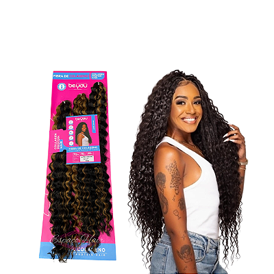 CABELO CACHEADO LACREI CROCHET FIBRA DE COLAGENO BE YOU 320G