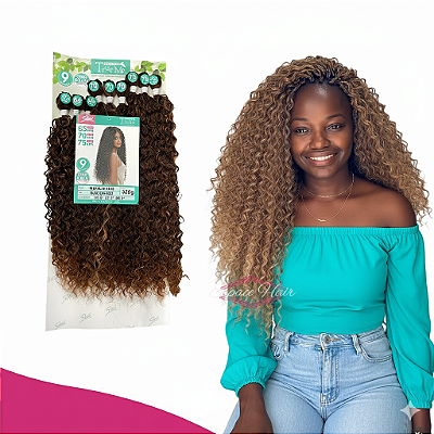 CABELO CACHEADO MICHELE PLUS - ORGANICO ENTRELACE - SLEEK