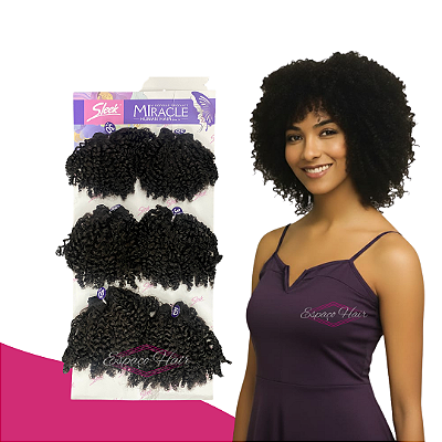 CABELO CACHEADO MIRACLE ORCHID CURTO - BIO VEGETAL - ADERE A CREME - SIMILAR AO CABELO HUMANO