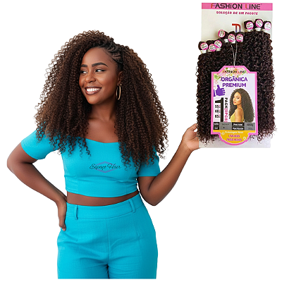 CABELO CACHEADO RAINHA - FASHION LINE - ORGÂNICO - VOLUMOSO