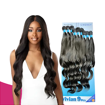 CABELO LISO ONDULADO CHEREY VIVIAN - ORGANICO - ALTA DURABILIDADE