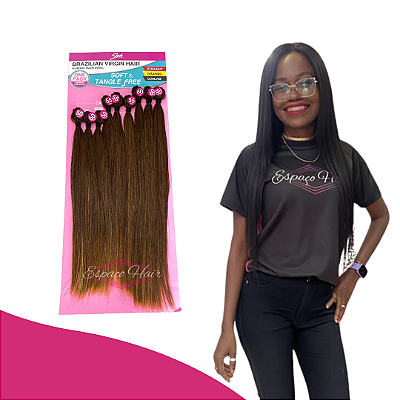 CABELO LISO WHITNEY PLUS - BIO VEGETAL - 320G - BRAZILIAN VIRGIN HAIR - ALTA DURABILIDADE