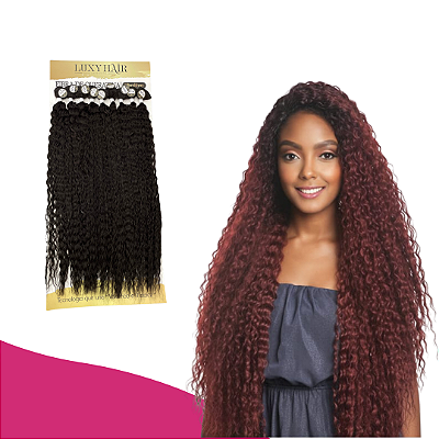 CABELO CACHEADO DA LUXY HAIR QUEEN - FASHION CLASSIC - FIBRA DE QUERATINA