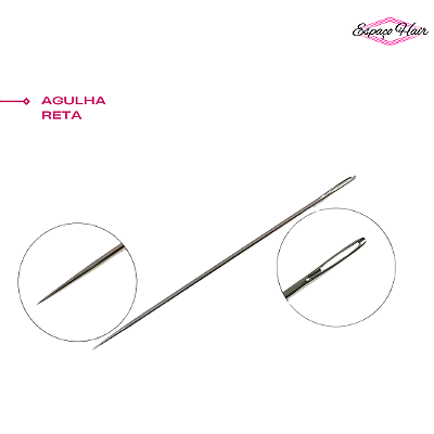 Agulha para Entrelace -Reta