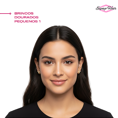 BRINCOS DOURADOS PEQUENOS- VARIAÇÃO 1/ BIJUTERIAS