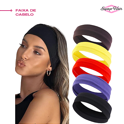 FAIXA DE CABELO EM MALHA - ESPORTIVA