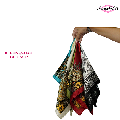 LENÇO DE CETIM PEQUENO