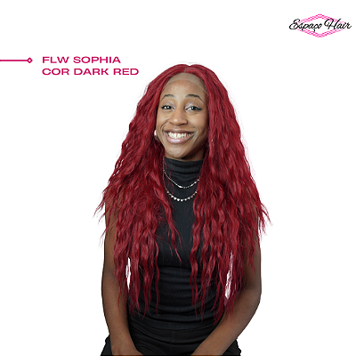FRONT LACE SOPHIA COR DARK RED - ORGANICA