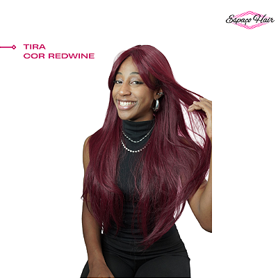 WIG LISA TIRA COR REDWINE - C/FRANJA - ORGANICA - MODERN GIRL
