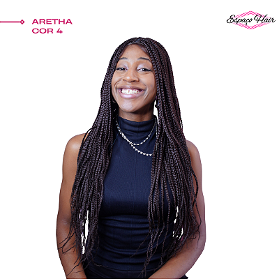 PERUCA DE TRANÇA - WIG ARETHA COR 4 - FASHION LINE - ORGANICO PREMIUM