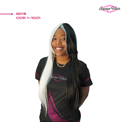 PERUCA WIG CRUELA - WIG 6018 COR 1-1001 - COM FRANJA