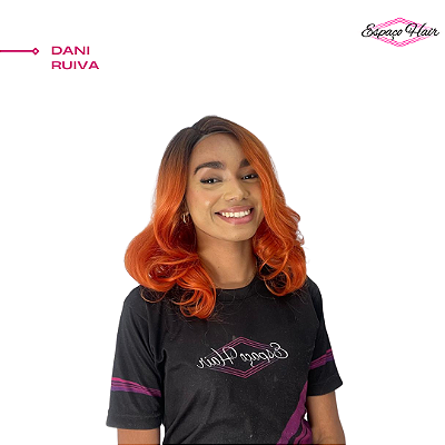 WIG LACE DANI COR RUIVA - FASHION LINE - ORGANICO PREMIUM