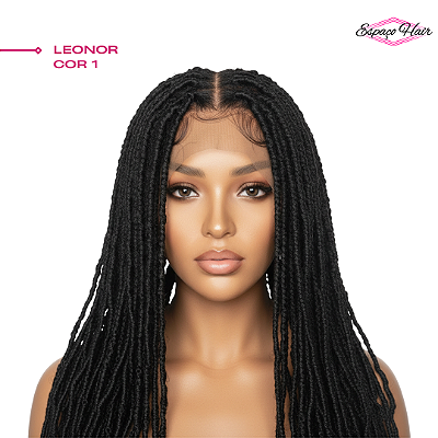 LACE LEONOR - PERUCA DE DREDS FINOS - FIBRA FUTURA - COR 1