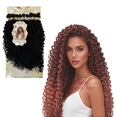 CABELO CACHEADO MUSA - FIBRA DE QUERATINA - LUXY HAIR