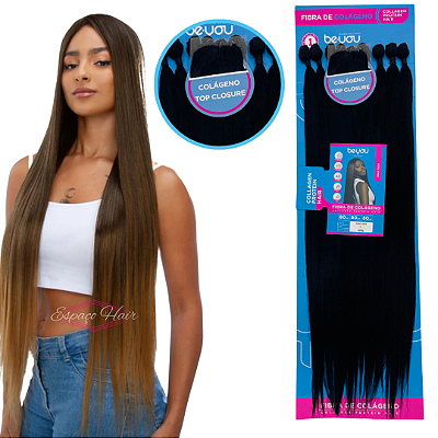 Cabelo Fibra de Colágeno Para Tudo -Liso - Be You Hair