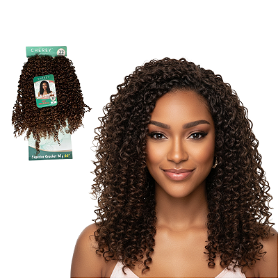 CABELO CACHEADO SUPER CROCHET WIG - BIO ORGANICA - CHEREY - 300G