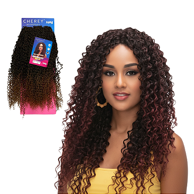 CABELO CACHEADO AMY BIO CNJ - BIO ORGANICA - CHEREY - CROCHET BRAIDS