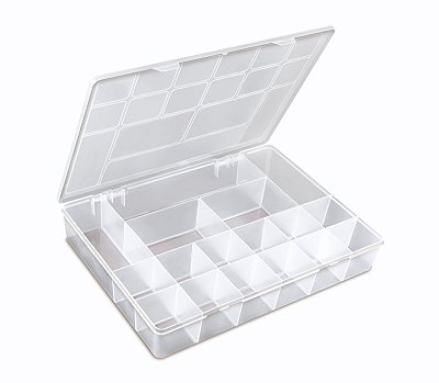 Caixa Box Organizador com Divisória GG Porta Artesanato Oficina