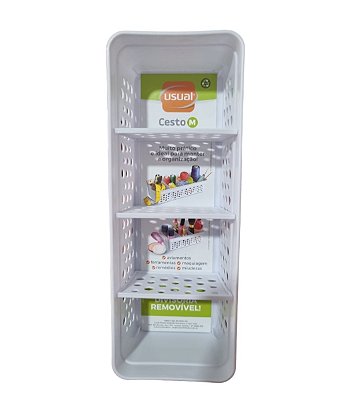 Cestinho P Organizador Colméia com Divisória Removível Multiuso
