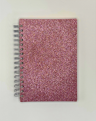 Agenda Glitter Planner Diário Anual Rosa