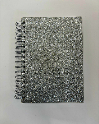Agenda Glitter Planner Diário Anual Prata