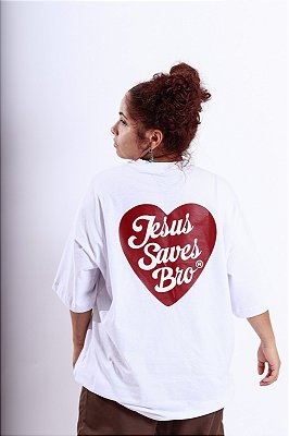 NOVA ALIANÇA JESUS SAVES BRO HEART OVERSIZED