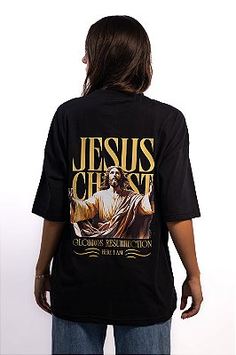 OVERSIZED GLORIUS RESURRECTION UNISSEX PRETA