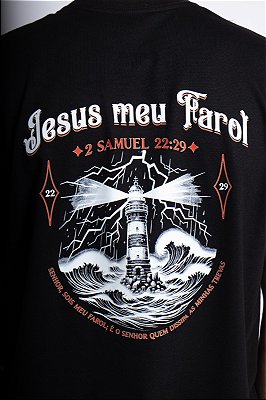 T-SHIRT JESUS MEU FAROL UNISSEX TRADICIONAL PREMIUM