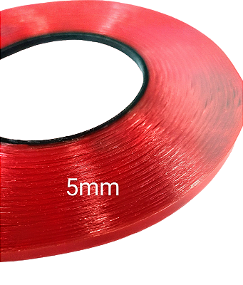 Fita Dupla Face 5mm Transparente 50m Alta Qualidade