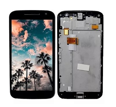 Tela Frontal Display Lcd Com Aro Motorola Moto G4 Xt1622 Xt1626