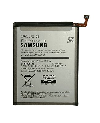 Bateria Celular Samsung A20 A30 A50 A30s 4000Mah EB-BA505ABB