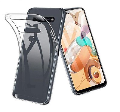 Capa proteção Transparente LG K41s / K51s K510 BMW + Película Vidro 3D Preto