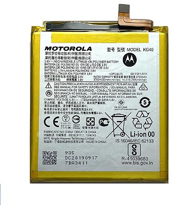 Bateria Motorola KG40 Moto One Macro / Moto G8 Play 4.4V 4000Mah Original