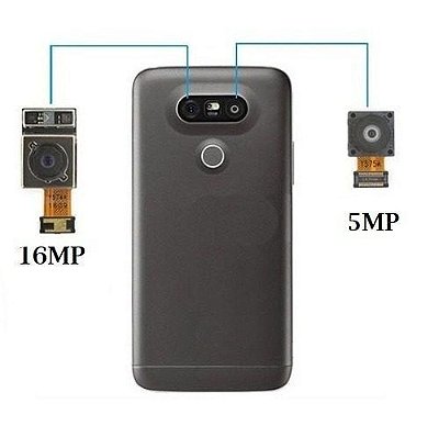 Kit com as 2 Câmeras Traseiras LG G5 G5se ( Esquerda 16Mp + Direita 8MP )  100% Originais