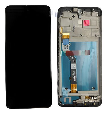 Tela Display Frontal Compativel Redmi 12c Poco Com Aro Preto