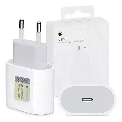 Carregador USB-C de 20W para iPhone iPad Apple Watch