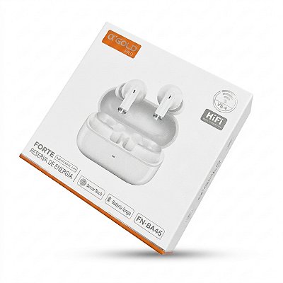 Fone De Ouvido Sem Fio A'gold Pro Fn-ba45 Branco