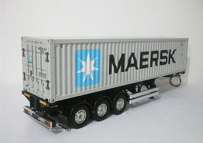 Carreta Trailer Porta Container Maersk 40ft 3 Eixos