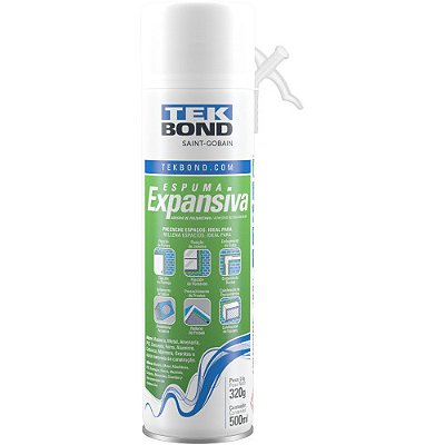 ESPUMA POLIURETANO EXPANSIVA 500ML/360G TEKBOND