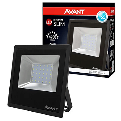 REFLETOR LED 50W BIVOLT SLIM - AVANT
