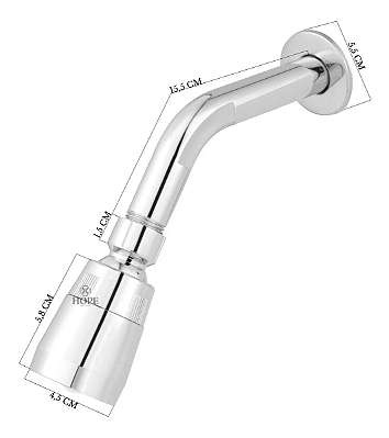 DUCHA FRIA ABS+BRAÇO METAL - KRHOMO