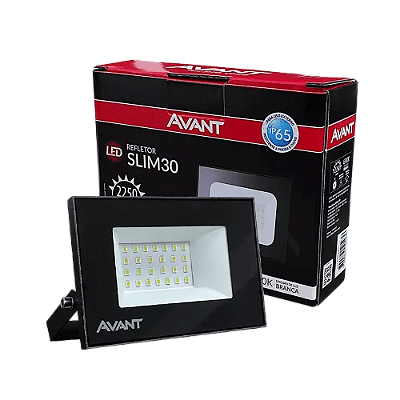 REFLETOR LED 30W BIVOLT SLIM - AVANT