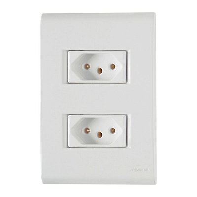 TOMADA DUPLA 2X4 10A AFAST - TRAMONTINA