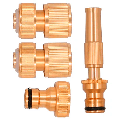 KIT JARDINAGEM 04PÇS ENGATE RAPIDO E ESGUICHO - OPER