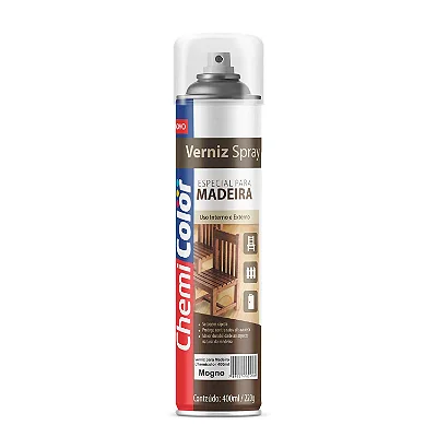 TINTA SPRAY 400ML VERNIZ BRILHO MOGNO CHEMICOLOR