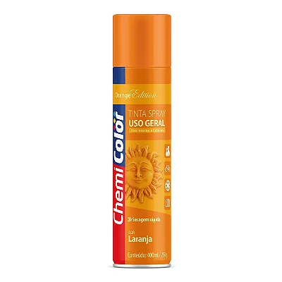 Tinta Spray 400ml Laranja Chemicolor