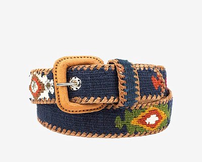 Cinto Mayan Handmade - Azul Marinho