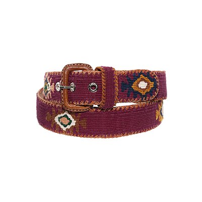 Cinto Mayan Handmade - Bordô