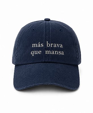 Boné Más brava que mansa AZUL