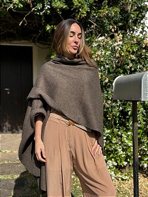 Ruana Uruguai Marrom